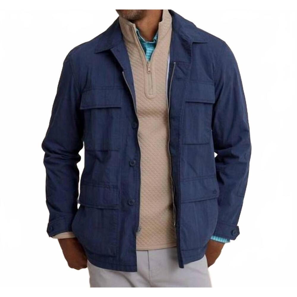 NEW SOUTHERN TIDE cedarbrook field jacket in dress blue